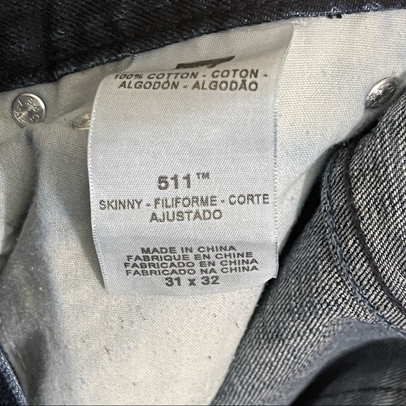 Levi’s 511 skinny jeans men’s size 31-32 - Picture 11 of 11